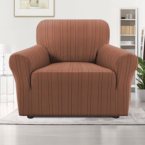 Miniatura 10 de H.VERSAILTEX Funda de sofá de alta elasticidad de 1 pieza, cubierta de sofá antideslizante, con parte inferior elástica, fundas gruesas y suaves,