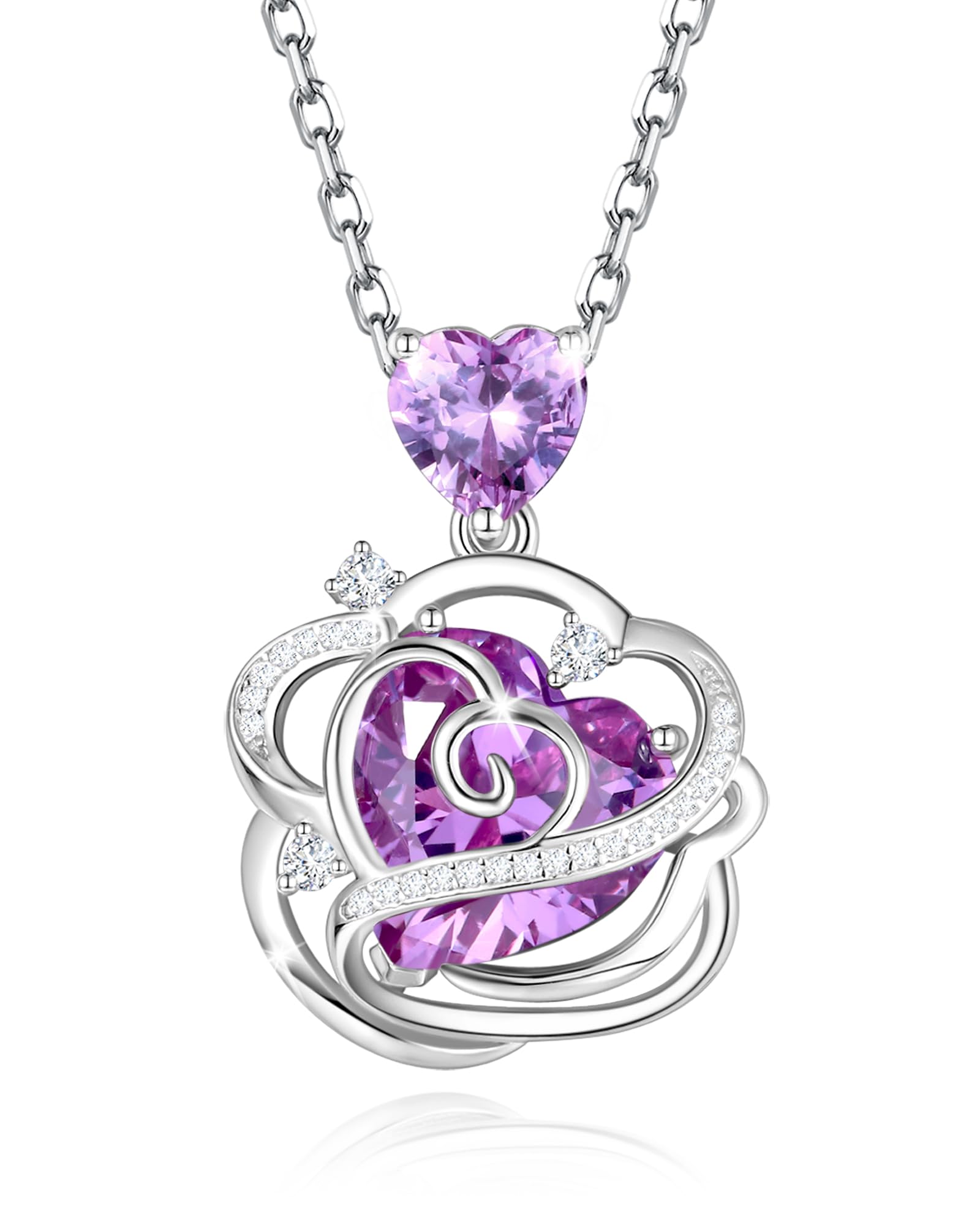 FANCIME Mondstein Halskette Damen Juni Geburtsstein Kette St