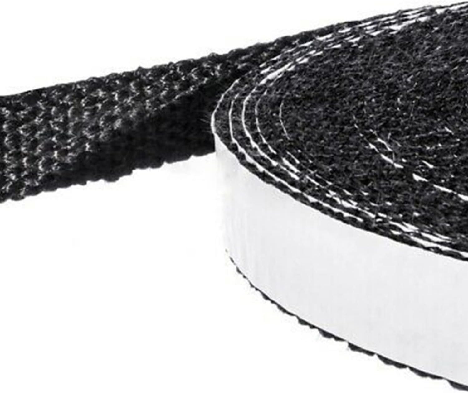 HEIBTENY Stove Glass Seal Replacement 2m Long x 10mm Wide, Black Flat