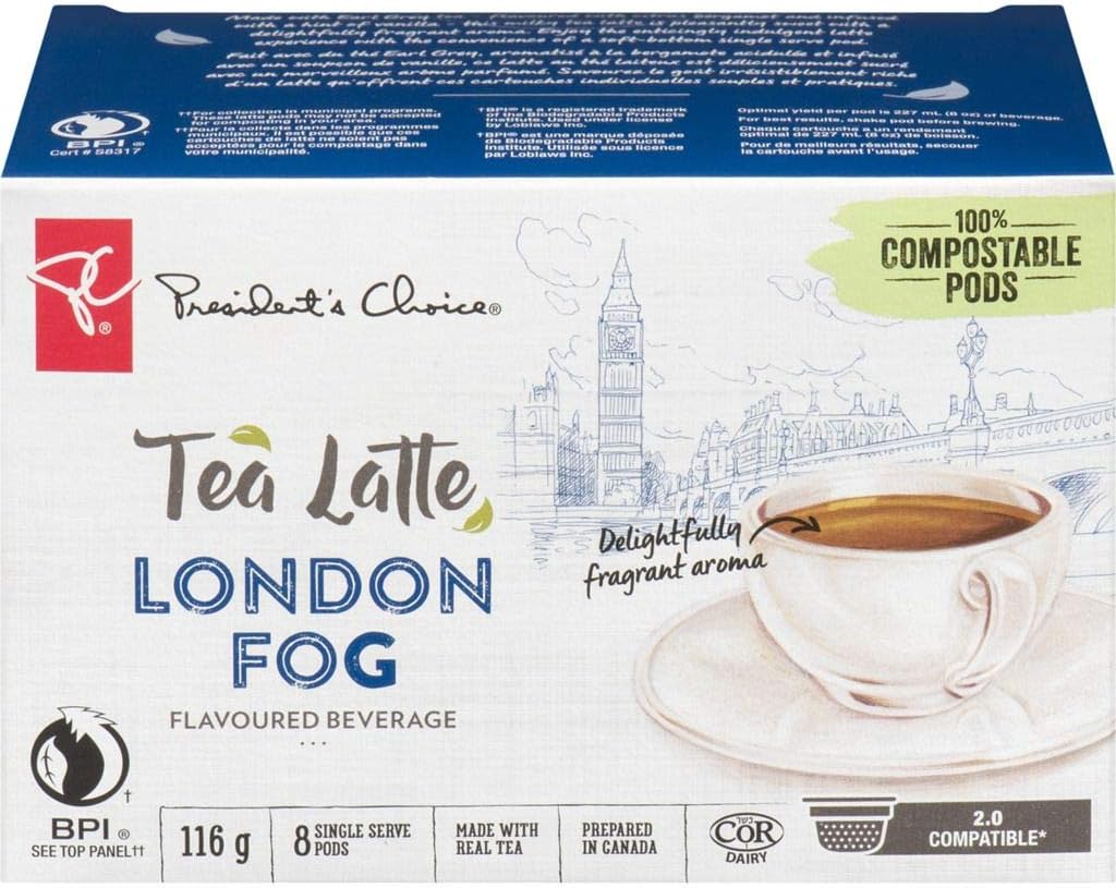 President's Choice, Tea Latte, London Fog Flavoured Beverage, Keurig