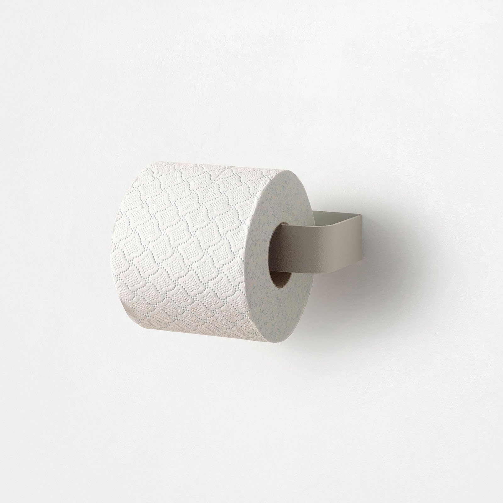 Porta rotolo carta igienica da parete, supporto WC in Metallo, montaggio a muro, design moderno antiruggine e salvaspazio - Nero - 15,2x7,3x3 cm