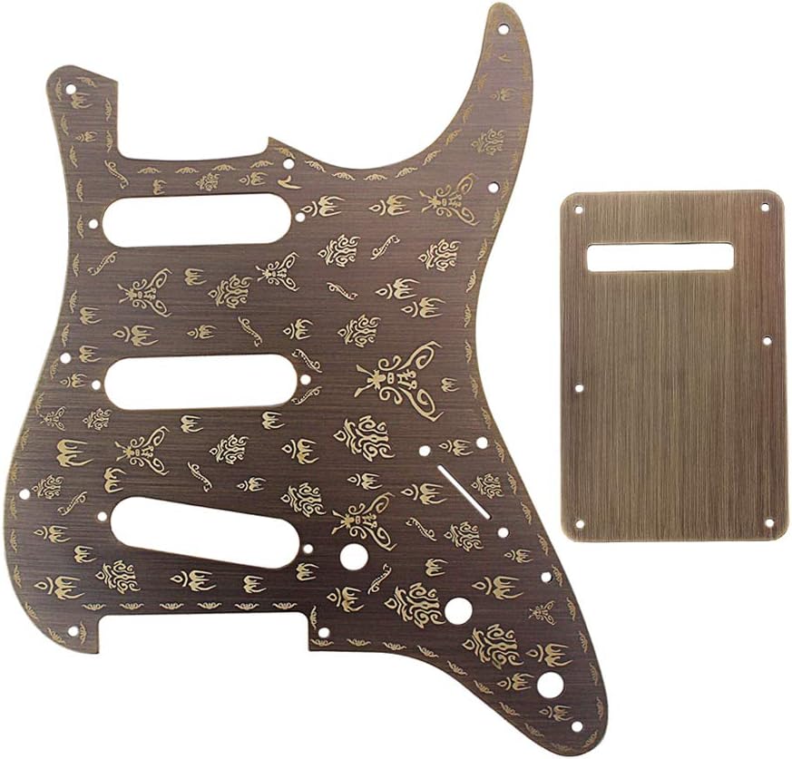 Alnicov 62 Pickguard 11 Hole Stratocaster Pickguard SSS Guitar Pick Guard for Fender Standard Strat Guitar Replacement