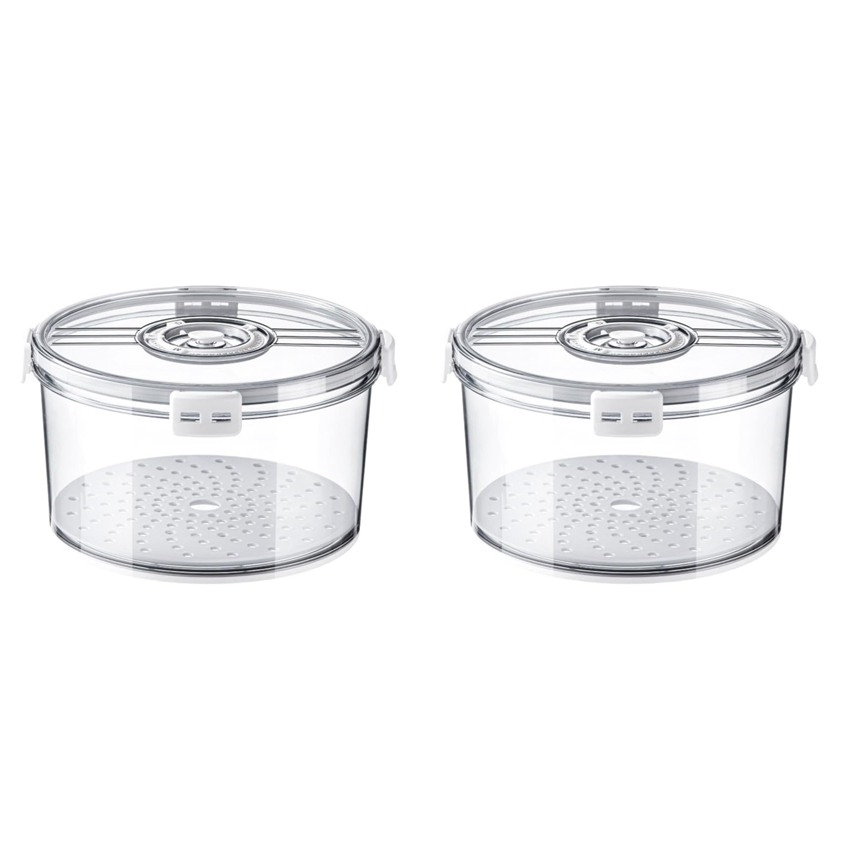 Hndhbfgrt 2X Airtight Bread Box Round Homemade Bread Storage Container Time Recording Bread Keeper for Homemade Bread