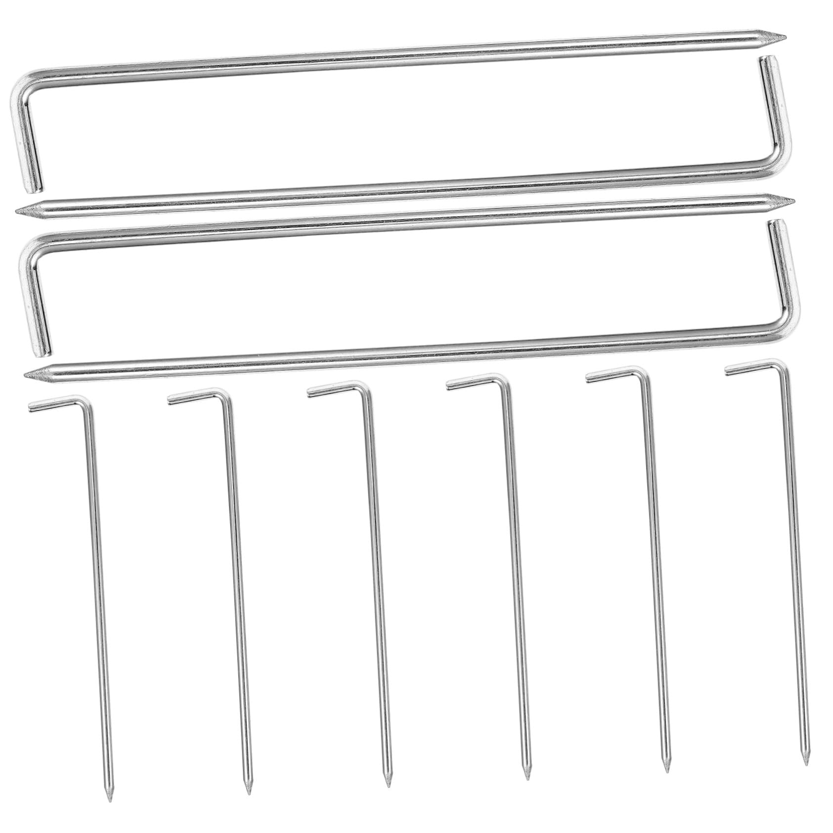 Estacas metálicas Zerodeko de alta resistencia para fijar lonas en suelos duros