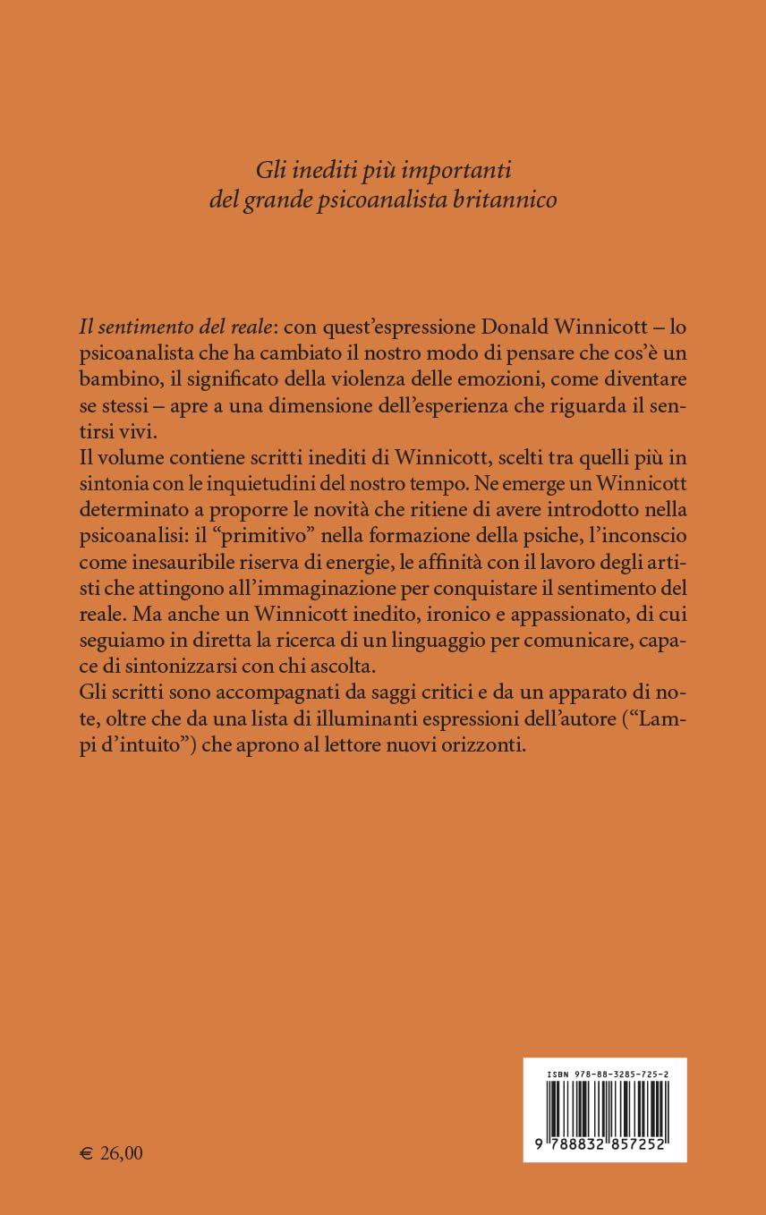 Il sentimento del reale. Scritti inediti