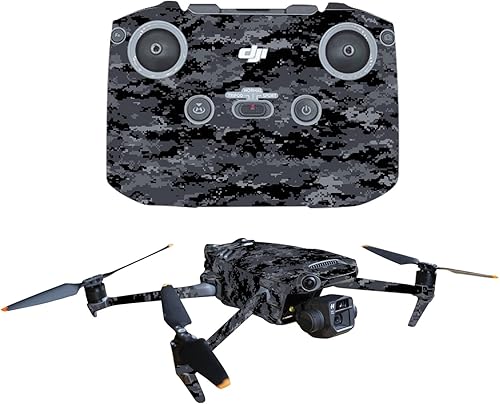 MightySkins Skin compatible con DJI Mavic 3 - Camuflaje digital | Funda protectora de vinilo duradera y única | Fácil de aplicar, quitar y cambiar