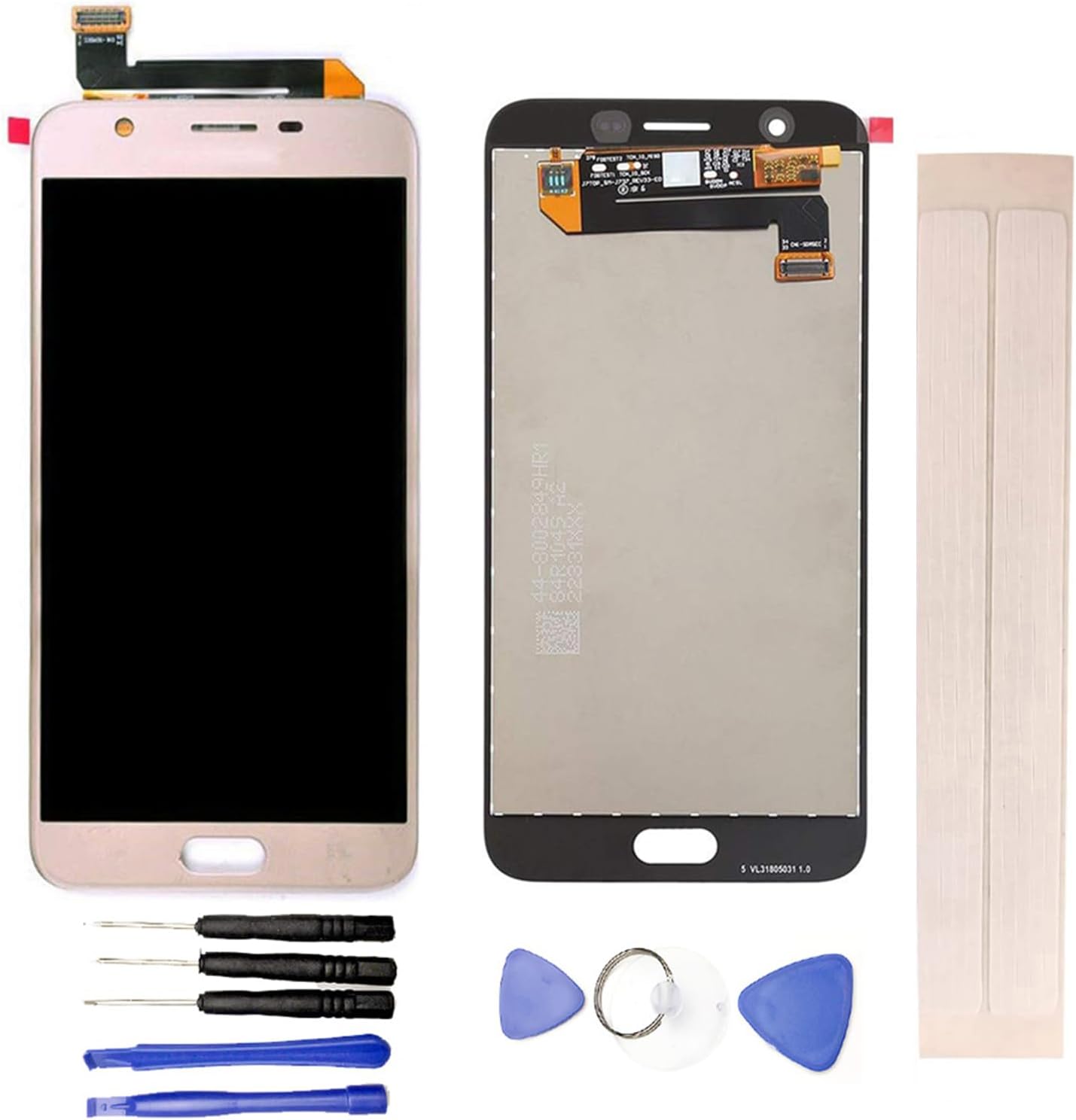 LCD Display & Replacement Touch Screen Digitizer Assembly with Free Tools for Galaxy J7 2018 J737 SM-J737P / J7 LTE-A J737P /J7 Aero /J7 Aura/J7 Crown/J7 Top /J7 Refine 2018 Gold