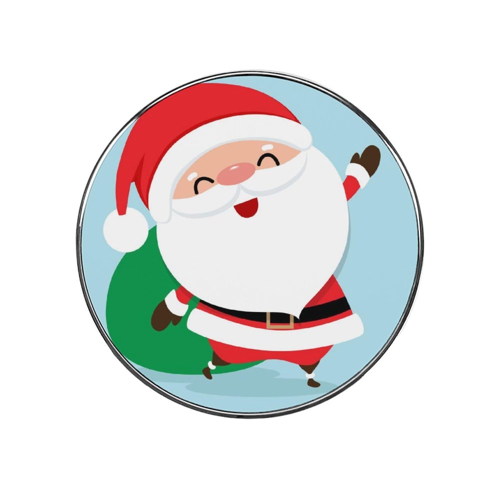 Cute Santa Claus Alloy Fridge Magnet For Office Cabinet Refrigerator Whiteboard Photo