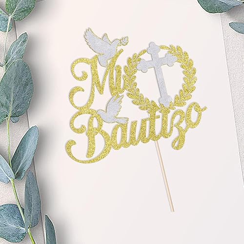 Miniatura 6 de bejotaa Decoración para tartas de primera comunión, Dios bendiga a este niño, baby shower, cumpleaños de niños, decoración de boda, bautizo, fiesta