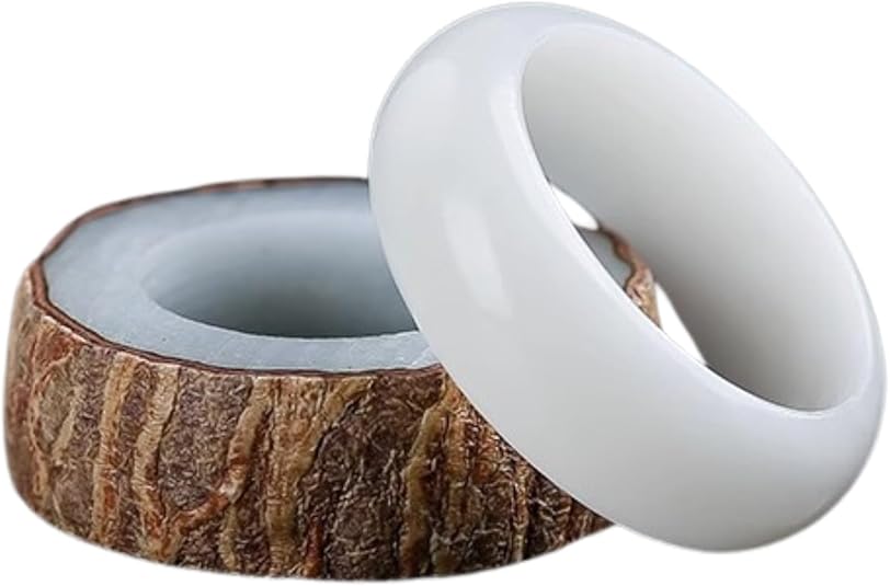 AINIFU Handmade Luck Ring Band,DIY Polishing Nature Ring for Women and