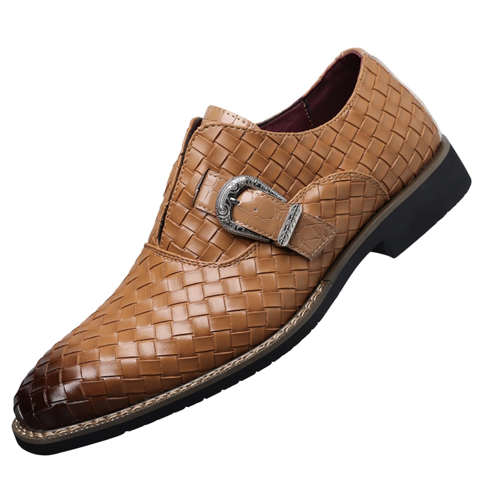 Hixingo Zapatos de Vestir Hombre Piel