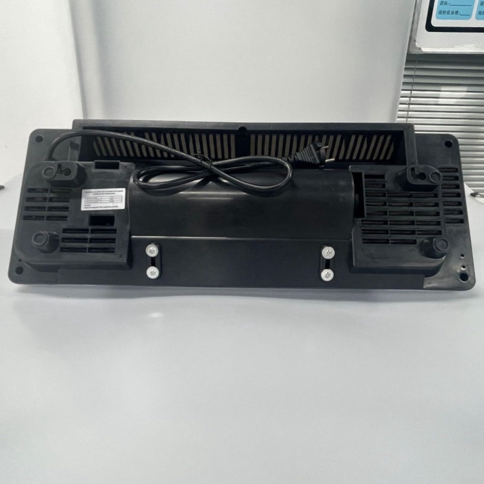 2-in-1 Wand-Klimaanlagen-Ventilator mit warmen und natürlichen Windmodi, energieeffizient, leiser Betrieb, weiß, 55 x 20 cm, für Badezimmer, Büros, Schlafzimmer (3)