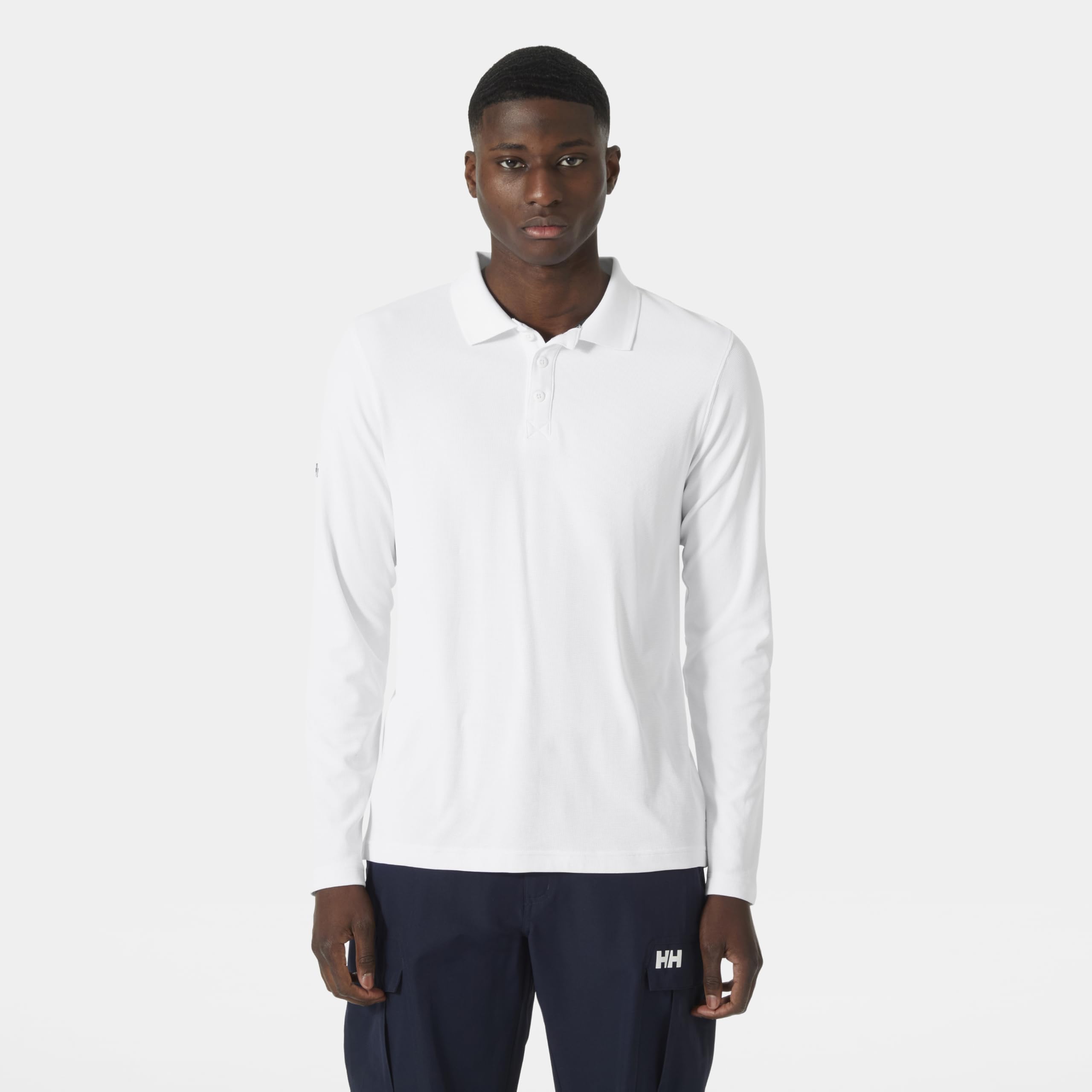 Helly Hansen Polo a Maniche Lunghe Uomo Crewline, asciugatura rapida, Outdoor, protezione solare