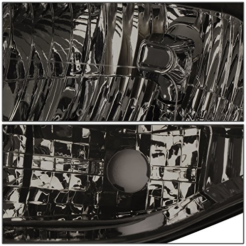 Pair Of Smoked Housing Clear Corner Headlight Lamps Kit Compatible With Ford Expedition U324 07-14 #TOP1