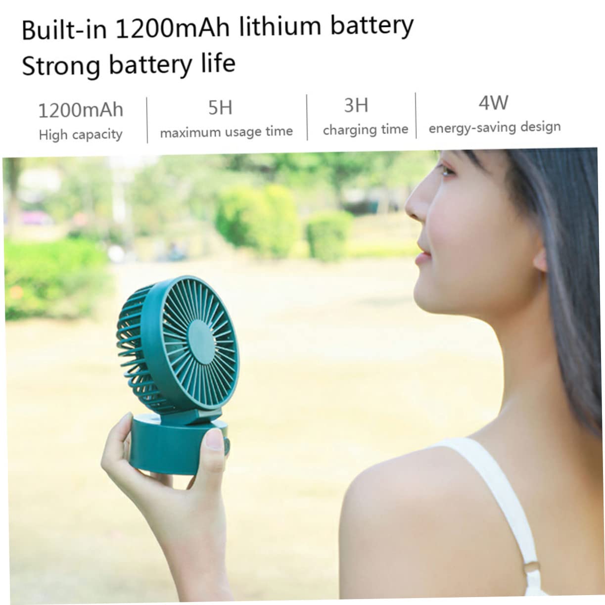 2pezzi Ventilatore Usb Portatile Scrivania Regolabili Mini Ventilatore Silenzioso e
