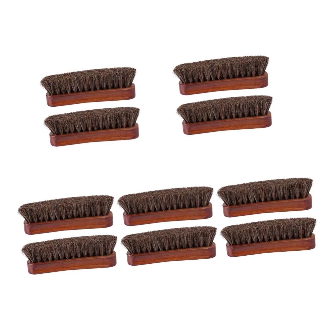 Holibanna 10piezas Cepillo De Madera Cerdas para Pulir Zapatos para Limpieza De y Textiles