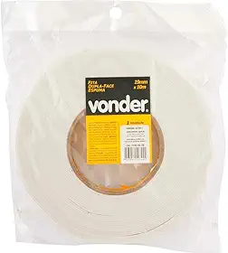Vonder, Fita Dupla Face, Espuma, 19 Mm X 10,0 M.