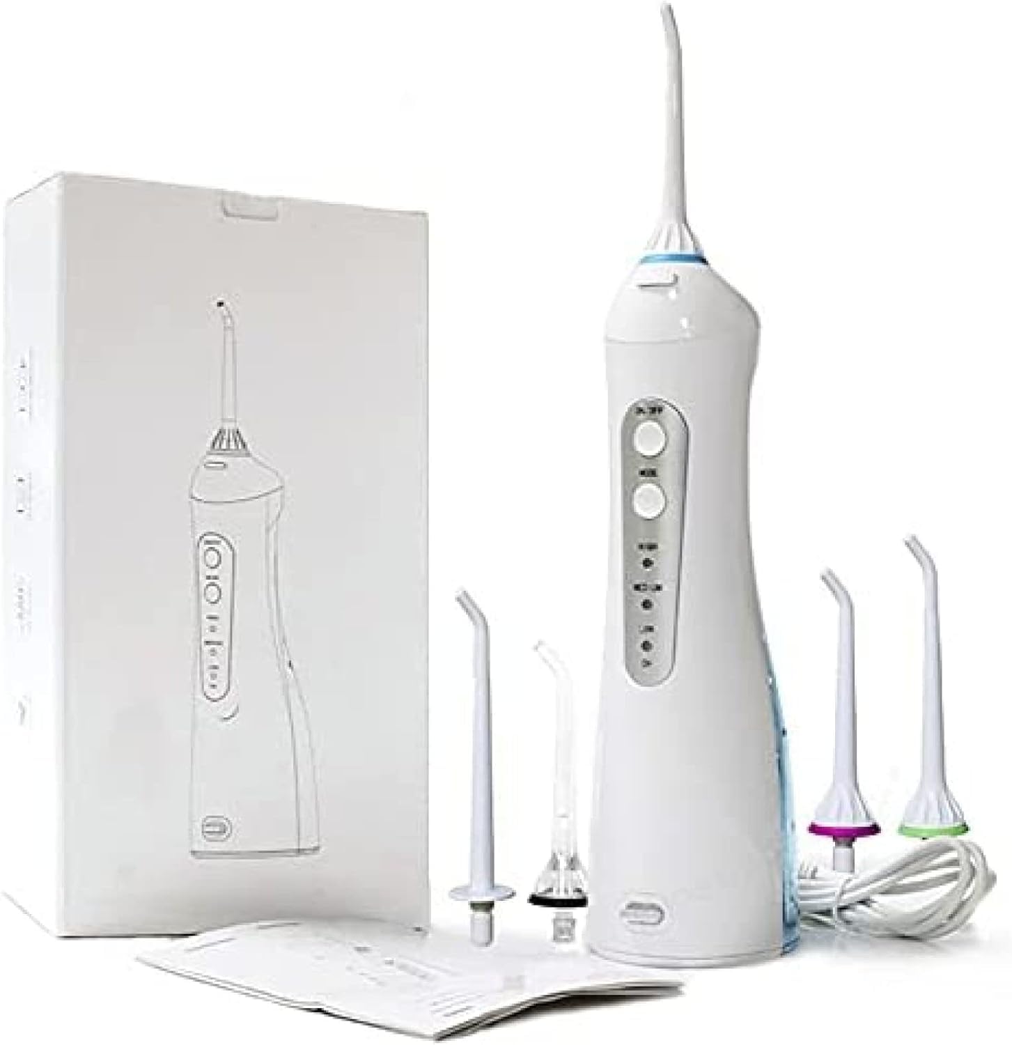 Filo Interdentale Senza Fili Irrigatore Orale Filo Interdentale - Idropulsore Irrigatore Orale per Viaggi in Famiglia Filo Interdentale Portatile Ricaricabile USB Senza Fili per Apparecchi