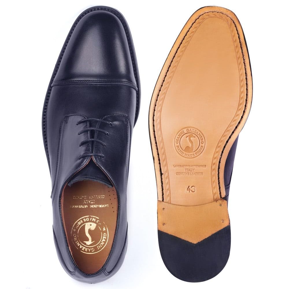 MASALTOS Zapatos de Hombre con Alzas Que Aumentan Altura hasta 7 cm. Fabricados en Piel. Modelo Birmingham Azul