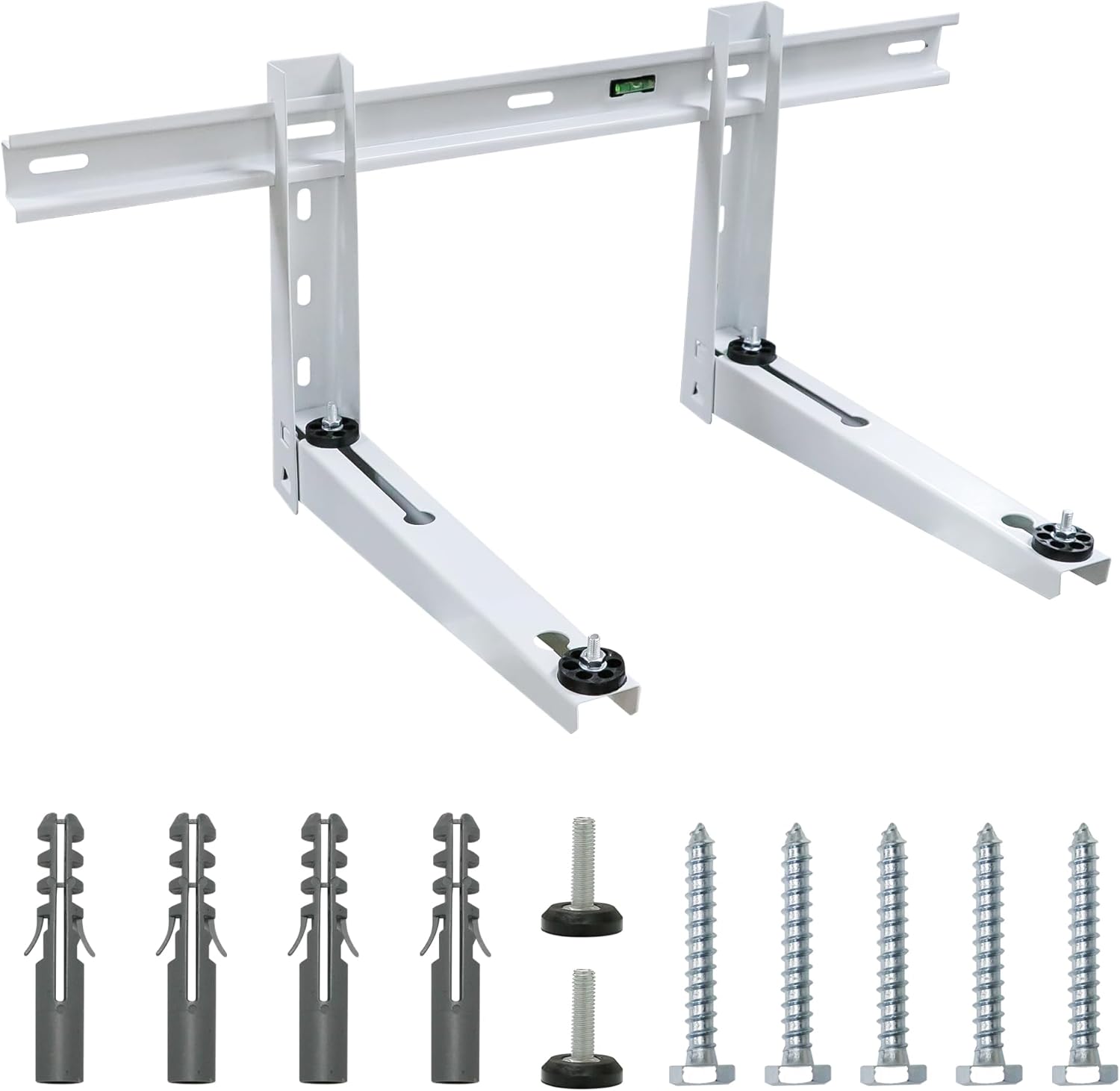 Mini Split Wall Mounting Bracket for 9000-15000 BTU Universal Air Conditioners Heat Pumps Compressors, Heavy Duty Support Bracket for Ductless Mini Split, HVAC, Compressor, Max Load 330 lbs