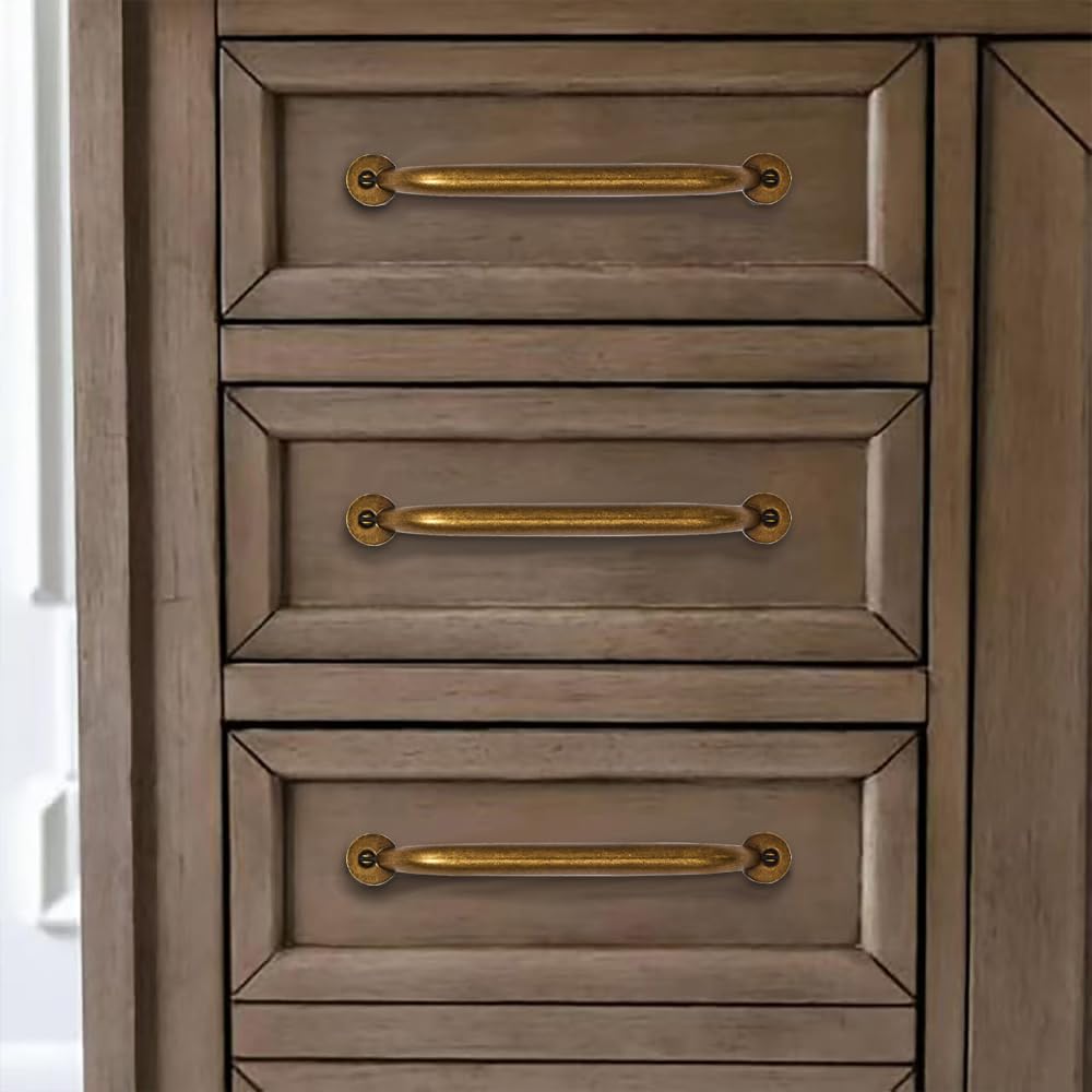 KHTUMEWARE-80338 Antique Brass Appliance Pulls CTC 12 in (305 mm) in Antique Brass — KHTUMEWARE