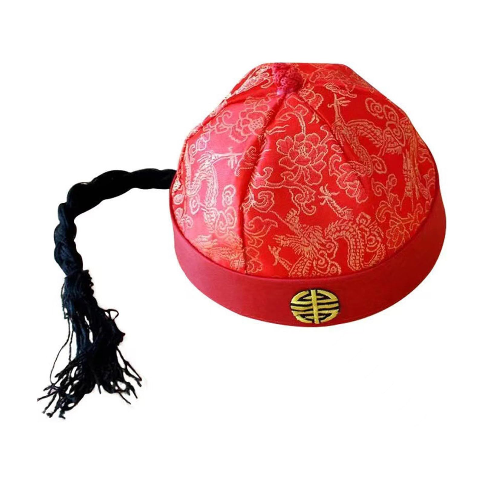 Tkidplw Unisex All Red Chinese Oriental Hat For Adult Teens Dynasties Ancient For Drama Dressingup Festival Party Costume Traditional Festival