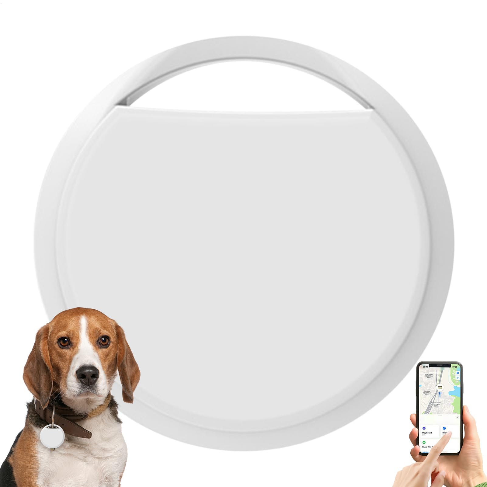 Generisch Intelligenter Tracker, GPS-Tracker für Hunde und Katzen – leichtes Gadget mit Audio- und visuellen Warnungen für Kinder, Senioren, Schlüssel, Geldbörse, Rucksack, Schuhe und Koffer