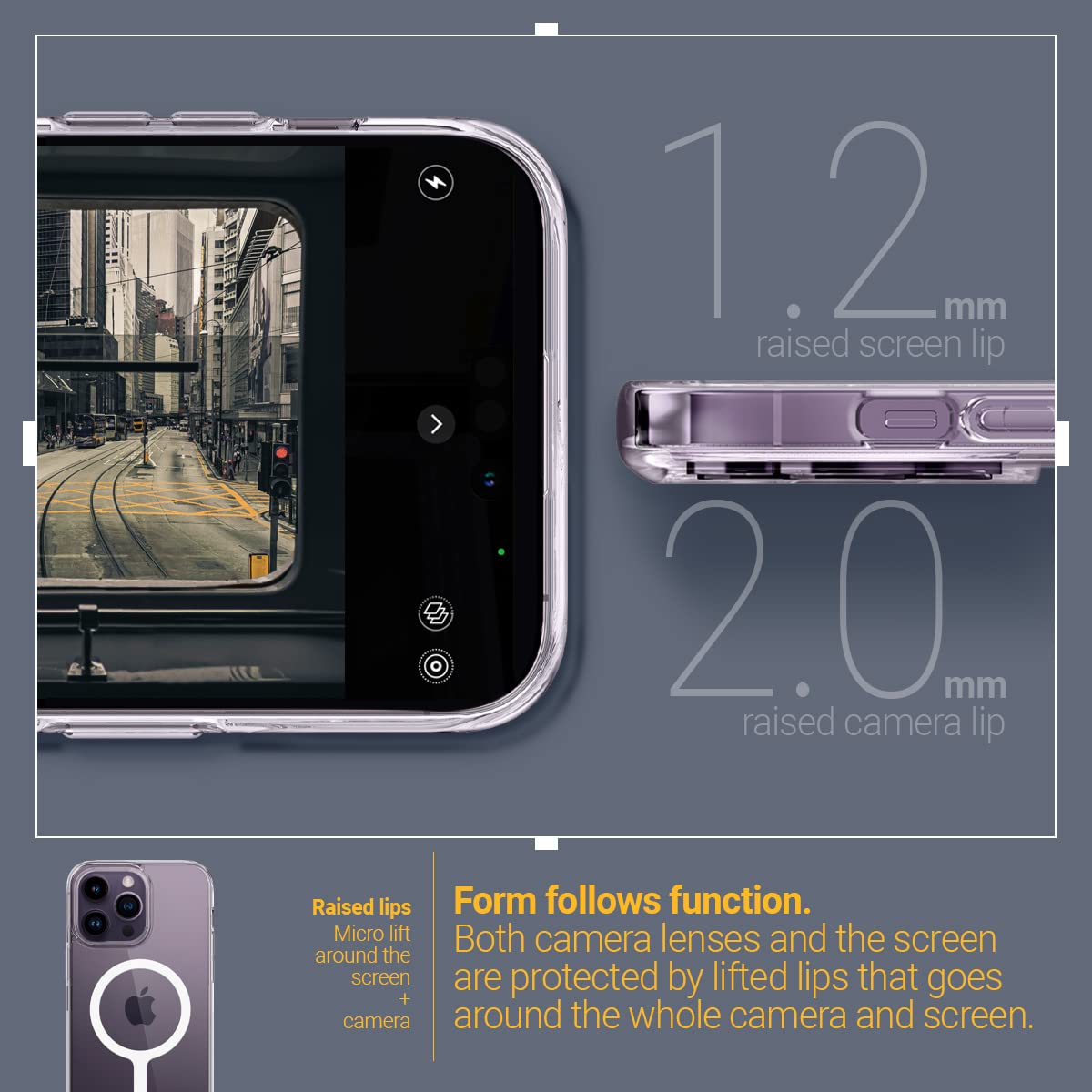 Amazon.co.jp: Caseology iPhone 14 Pro 用 ケース MagSafe対応 クリア