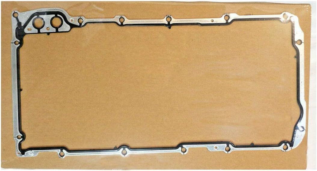 Oil Pan Gasket, Excellent Sealing Performance, Ship with Hardboard, Replacement for 1999-2019 GM Savana Sierra, Chevy Silverado Suburban Express LS1 LS2 LS3 LM7 LQ4 LQ9, Part Number 12612350