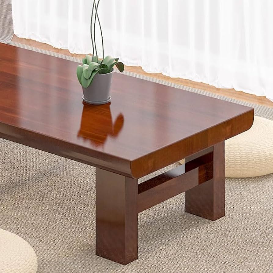 Amazon｜日本茶フロアテーブル、無垢材コーヒーテーブル