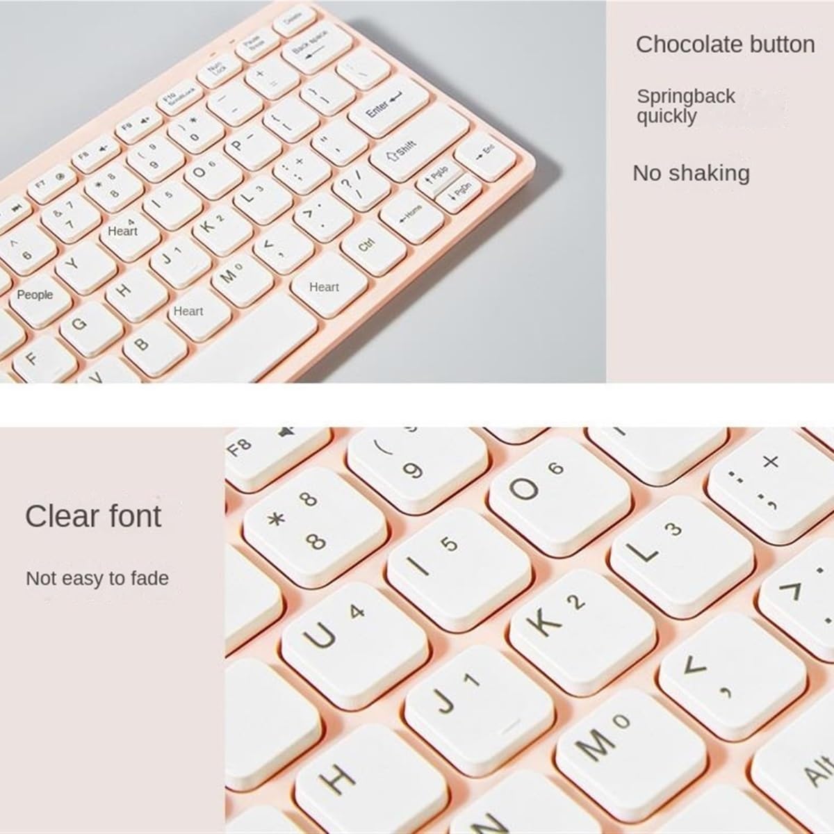 Klawiatury I Myszy Ogólna, Praktyczna Kombinacja Klawiatury I Myszy Z Klawiaturą O Ergonomicznym Kącie Nachylenia Zestawy Klawiatura I Mysz(Pink)