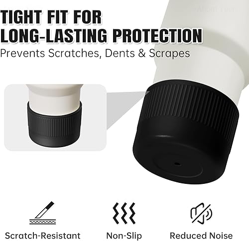 Miniatura 5 de NiHome Stanley - 2 fundas protectoras de silicona para vaso de 30 onzas, IceFlow 20 de 30 onzas y botella Hydroflask de 12 a 24 onzas, accesorios de