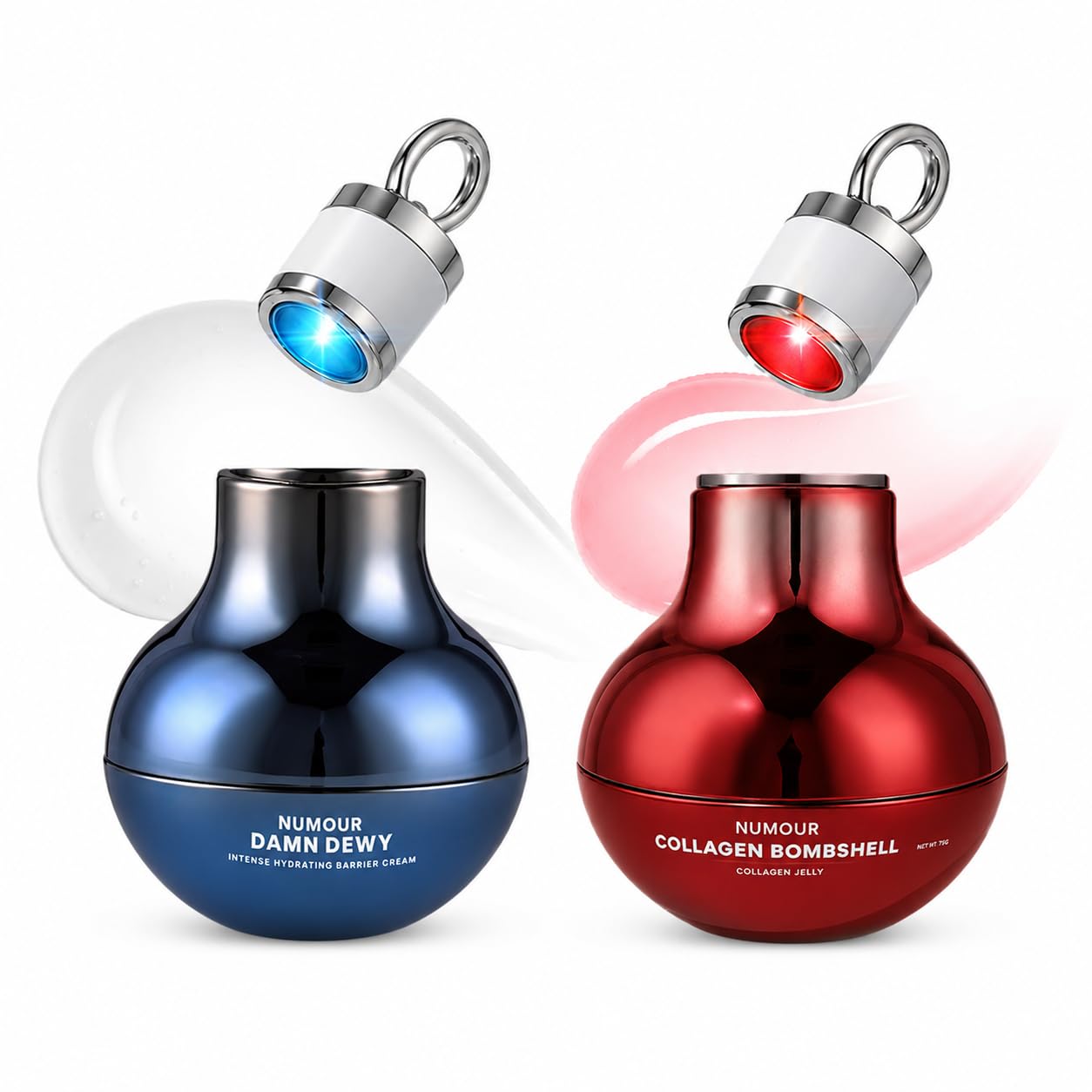 Numour Hydration & Collagen Bundle | India's 1st Smart Jars with Red & Blue LED Therapy | 7% Hyaluronic Acid, Sonic Massage, Korean Collagen | Deep Hydration, Firming & Anti-Aging | All skin types-image-17