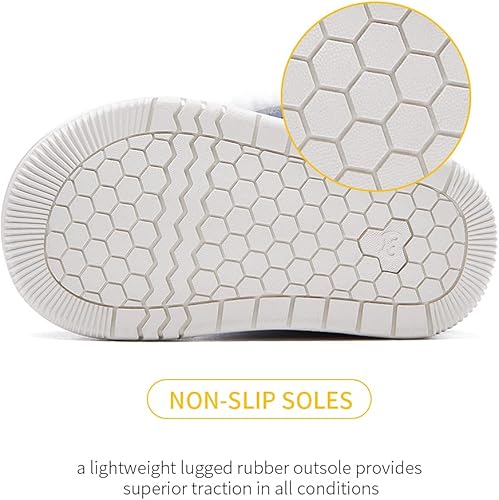 Miniatura 6 de BMCiTYBM Botas de nieve para bebés y niños pequeños, zapatos de invierno para niños y niñas, zapatos de bebé de piel sintética para clima frío