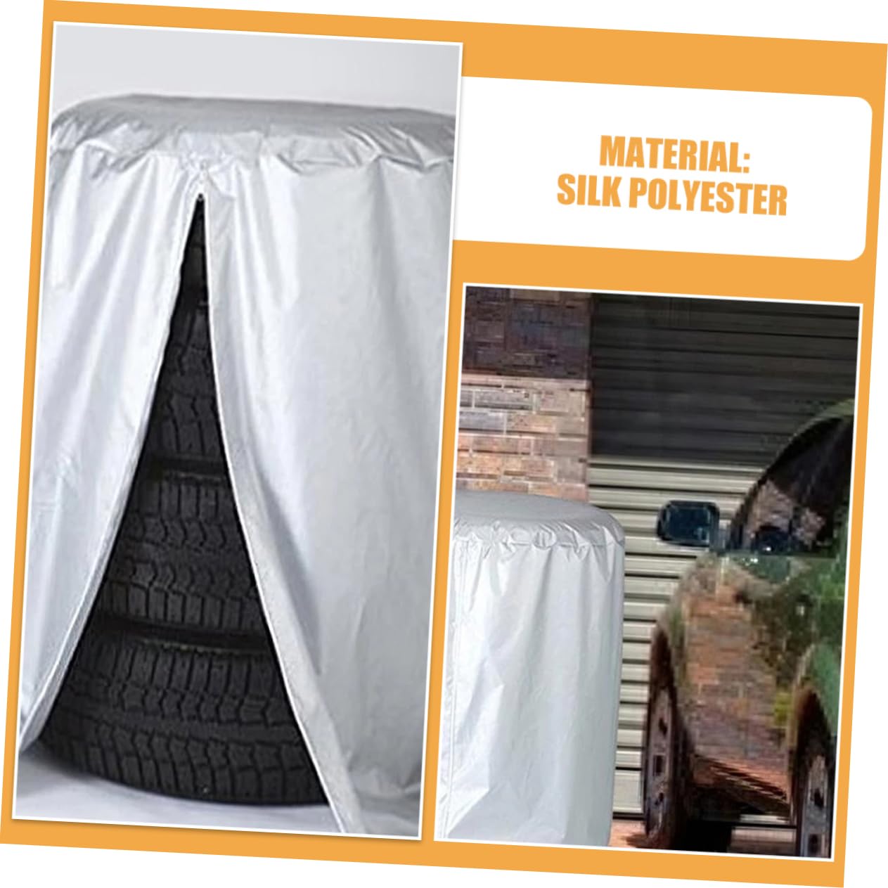 2piezas Funda para Rueda de Repuesto Resistente Intemperie para Caravanas Remolques SUV Camiones Cubierta de Neumático