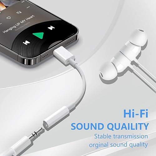 Miniatura 4 de Seulliya Adaptador USB C a conector de auriculares de 0.138 in para iPhone 1516 ProMax, adaptador DAC de audio de alta resolución, convertidor de