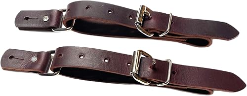 Correas de espolón de caballo de toro adulto de cuero de Latigo