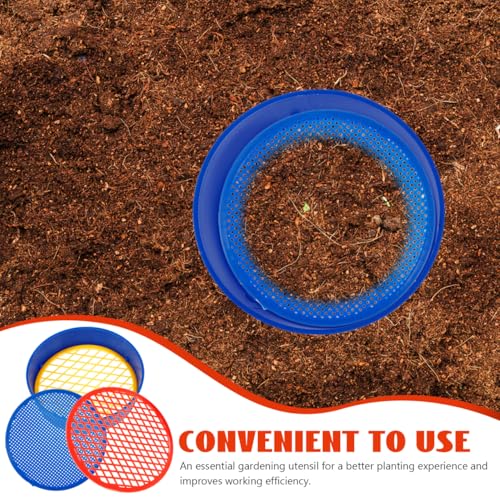 Mipcase set colador de suelo plástico para jardín miniatura 6