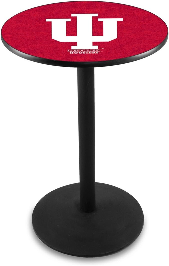 HBS L214-42" Black Wrinkle Indiana Pub Table by Holland Bar Stool Co.