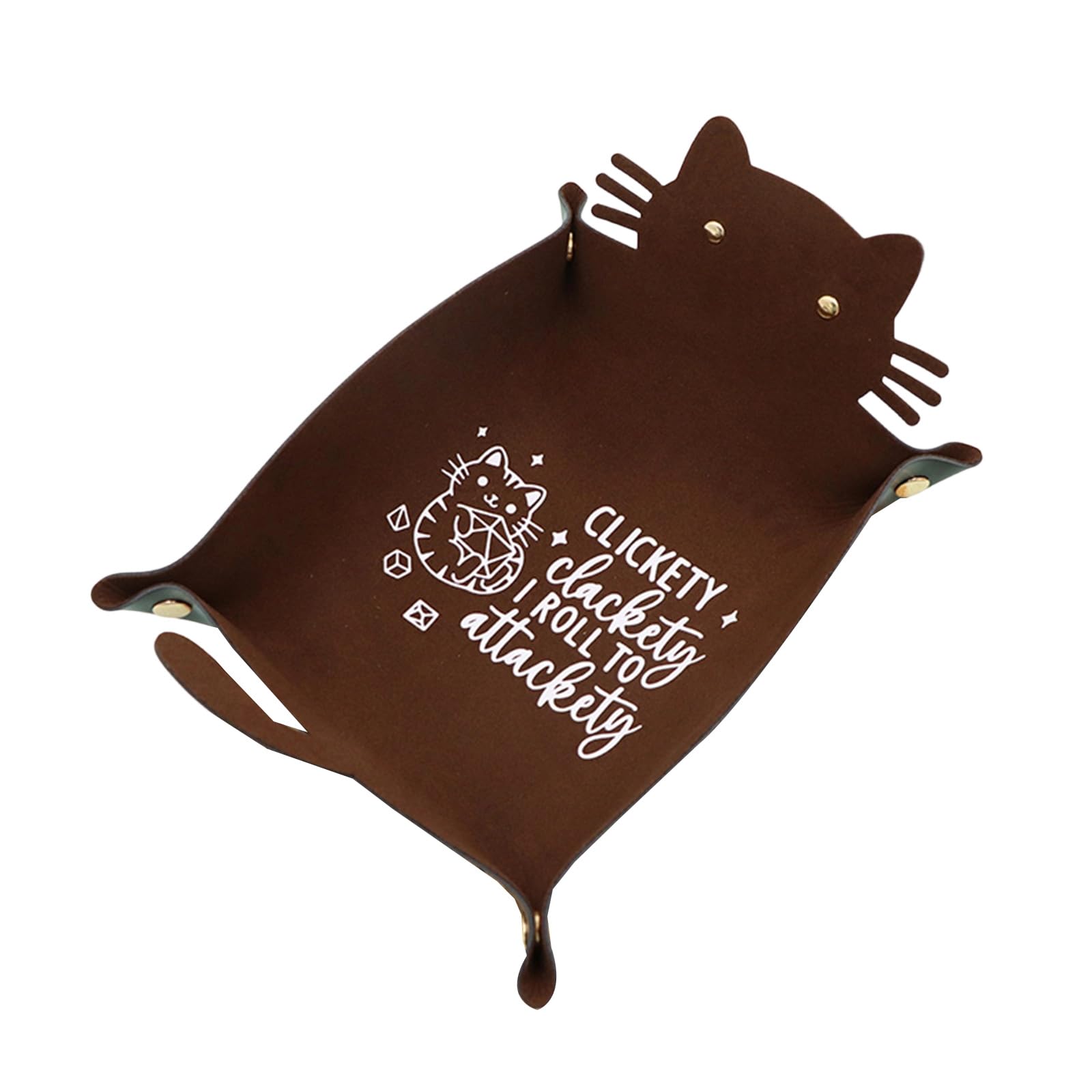 HDOYTXXM Leather Accessory Tray with Animal Design and Spacious Compartment Perfect for Travel or Home Display Multifunctional Leather Jewelry Holder