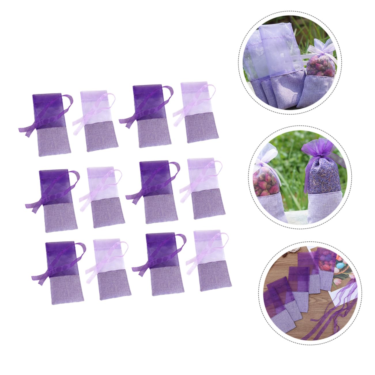 SOLUSTRE 96 Stück Beutel-Aufbewahrungsbeutel Für Hochzeitsgeschenke Leere Lavendel-Potpourri-Beutel Getrockneter Lavendel Große Mengen Auto- Schmuck-Geschenkbeutel