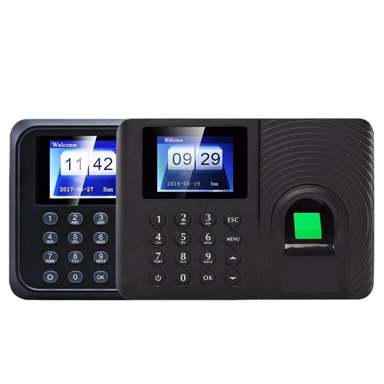 Taktowanie w maszynie, System biometryczny z czytnikiem linii papilarnych Klawiatura pracownicza Elektryczny rejestrator czasu pracy Zarządzanie danymi USB(A01 Attendance)