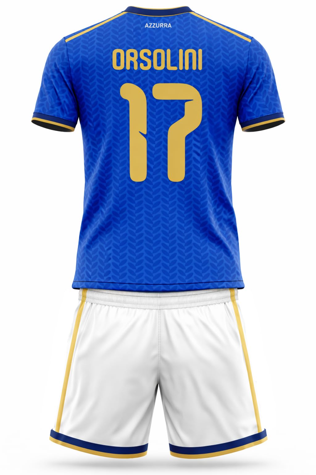 Maglia Calcio Azzurri Italia Tricolore. Maglia Ispirata alla Nazionale Italiana, Tessuto Sportivo Leggero e Traspirante