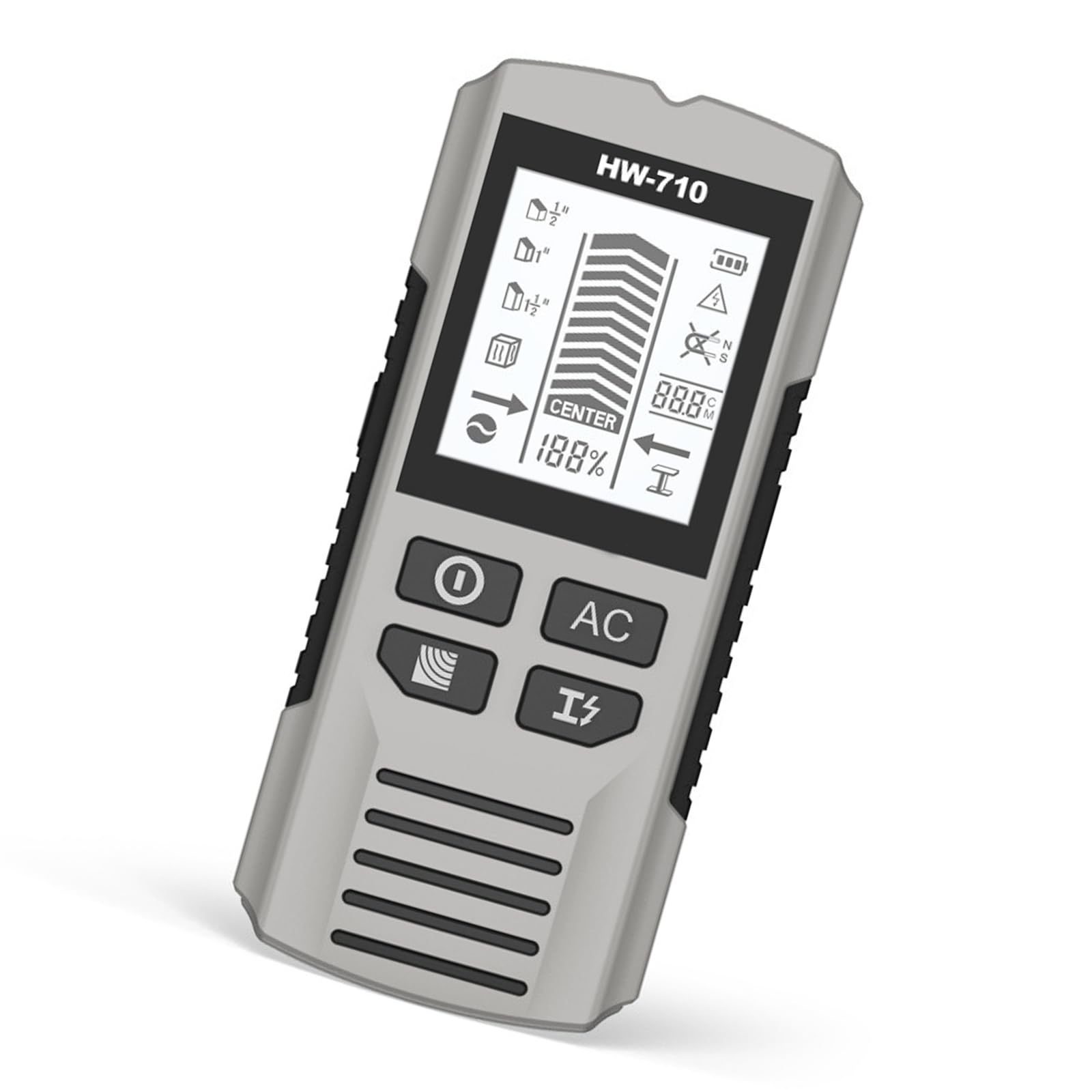 Piceioep White Multifunctional Wall Scanner Detects Wood Studs Metal And Live Wire With Multiple Modes Electric Wire Transducer For Partitions