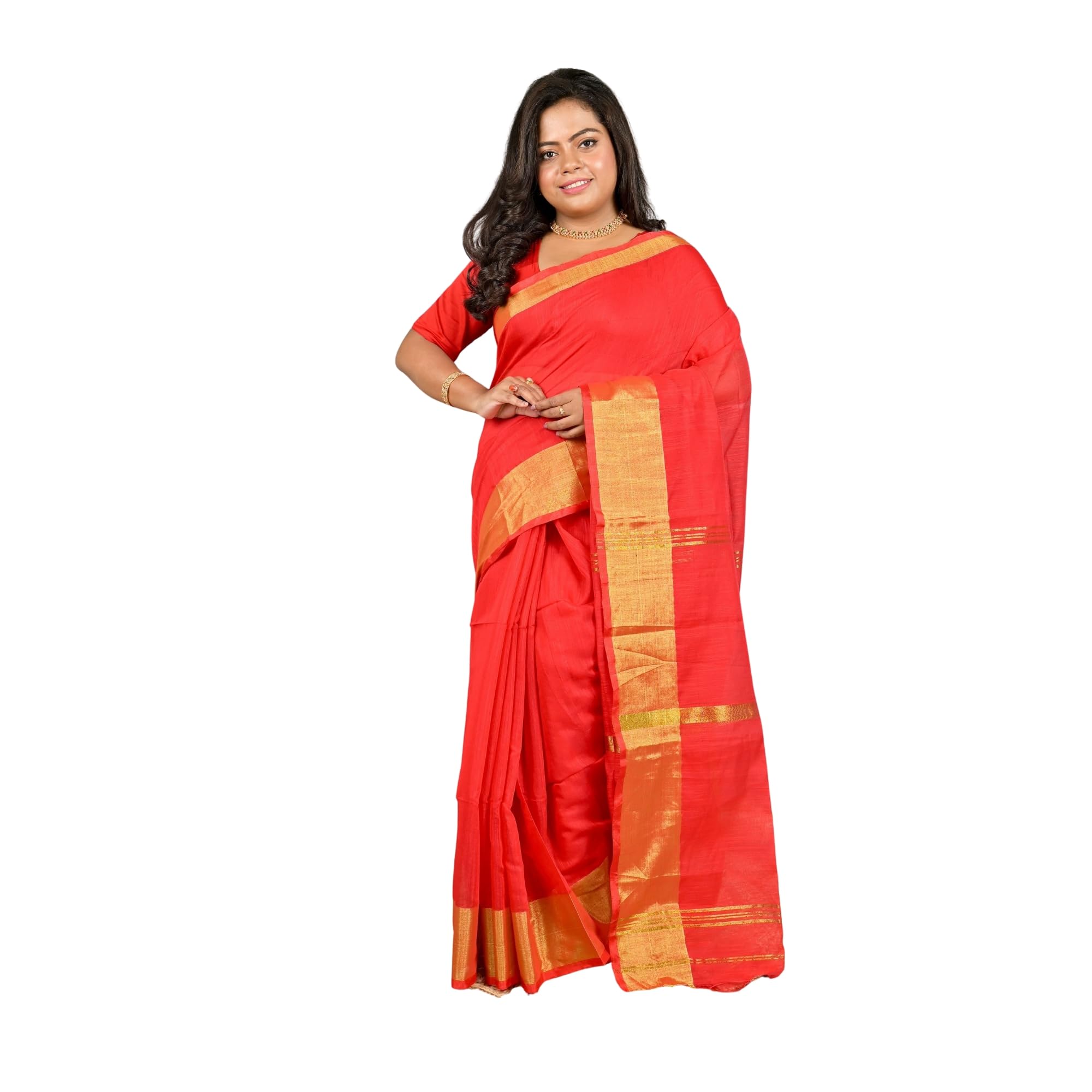 Woven Handloom Cotton Silk Saree-image-43