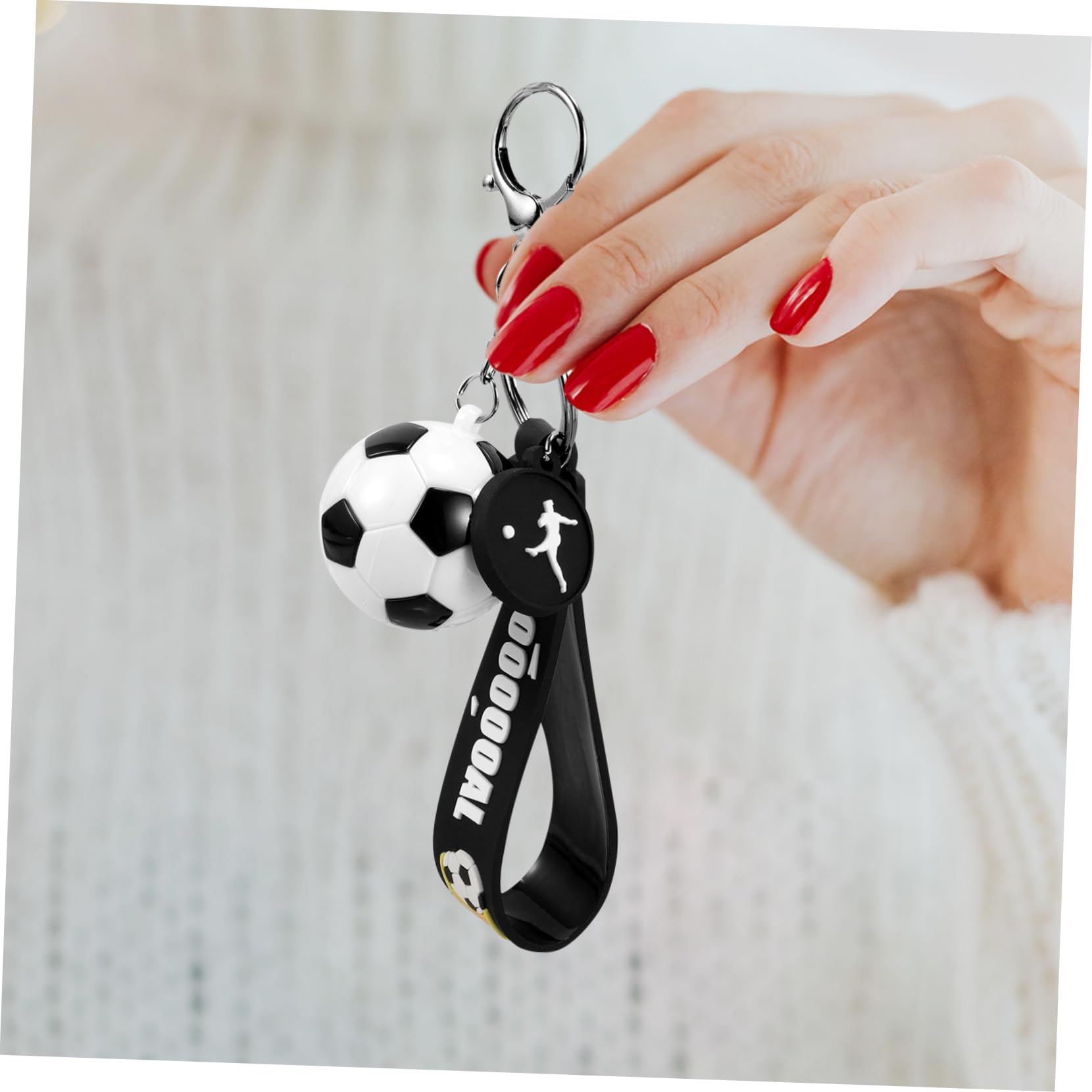 PACKOVE 10pezzi Portachiavi Pallone Ciondolo Decorativo Per Borse Per Appassionati Per Compleanni e