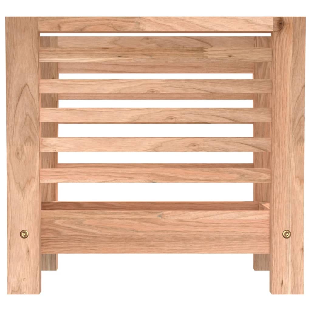 Zeitschriftenständer aus massivem Walnussholz 40x26,5x38,5 cm mit Öl-Finish, vielseitiger Magazinhalter und Prospektständer für Wohnzimmer, Büro, Bad zur geordneten Ablage