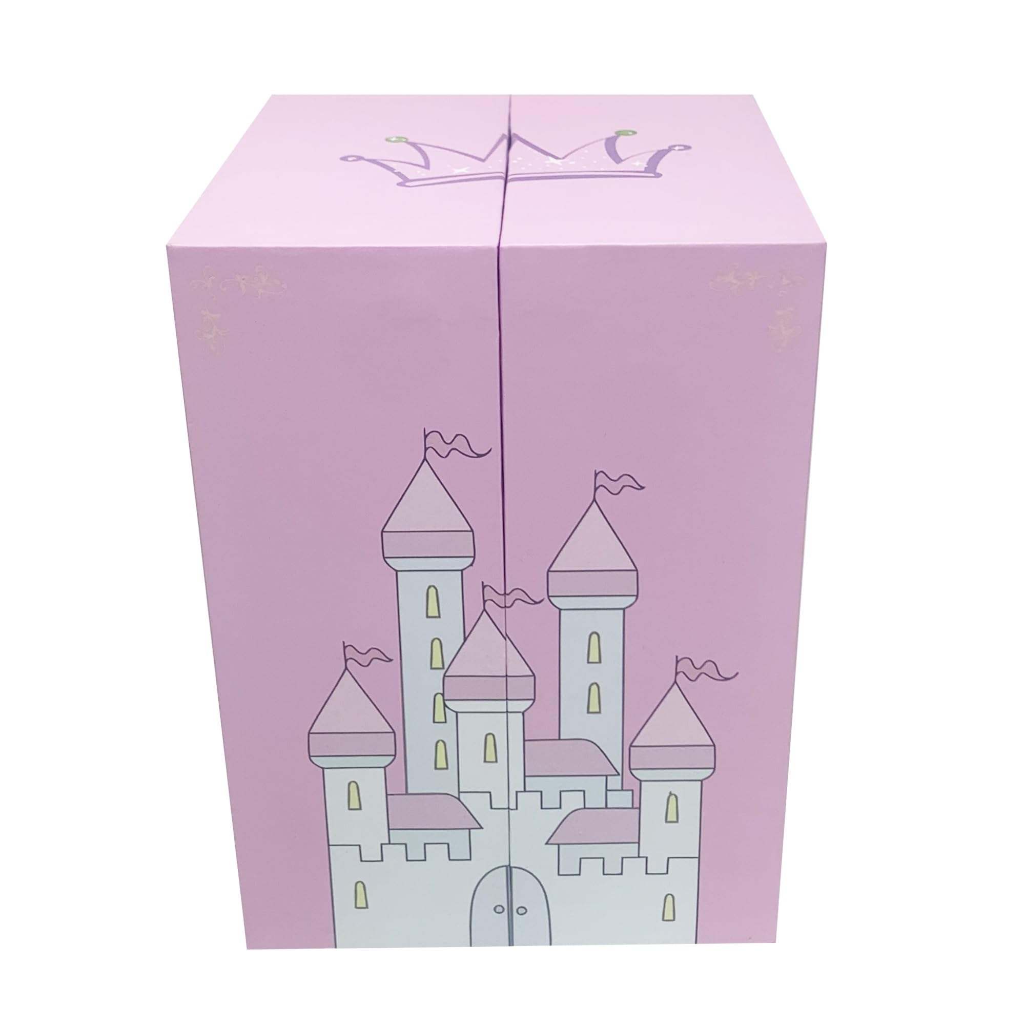 Generisch Caja de música magnética para puerta, con cerradura, bailarina giratoria, organizador de almacenamiento de manivela de 18 tonos, el regalo perfecto para niñas