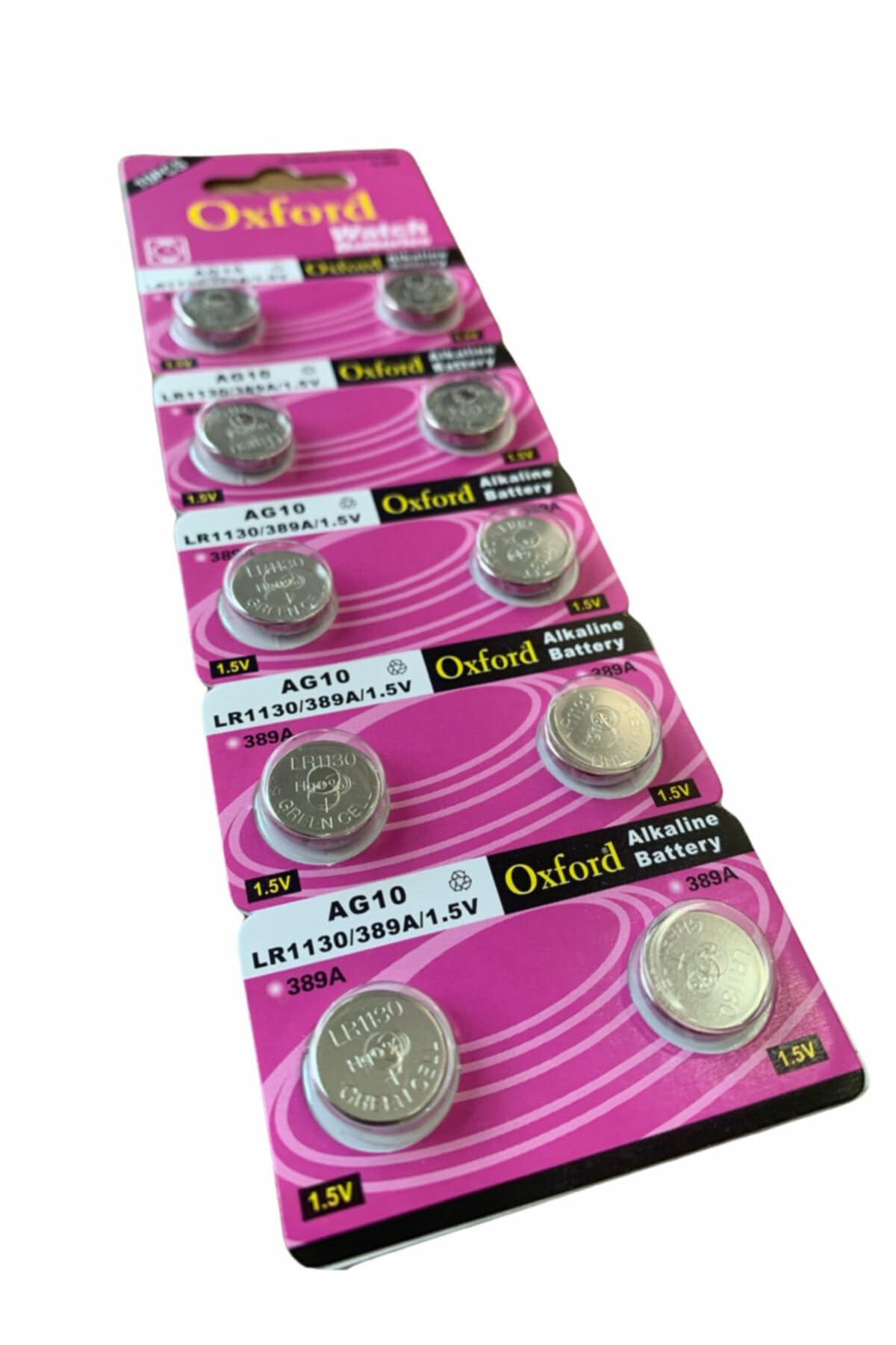 1 Kart 10 Adet Ag10 Oyuncak Hesap Makinası Işıklı Mum Pili Lr1130 Lr54 1.5 V 10lu Alkalin Pill