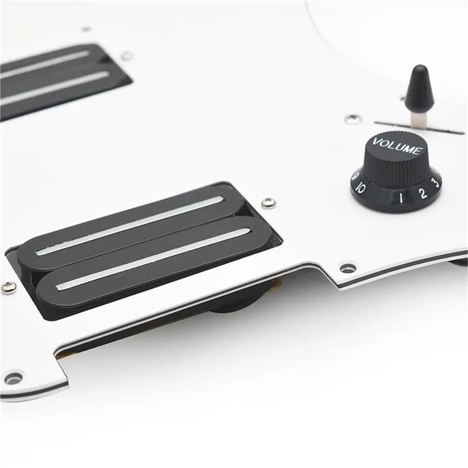 Maskownica do gitary elektrycznej HH z dwoma ostrzami i załadowanymi dwoma humbuckerami wstępnie okablowana płytka Scratchplate Zestaw Przetworników Pickguard